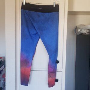 Athleta Leggings Blue and Red XL